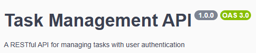 Task Management API